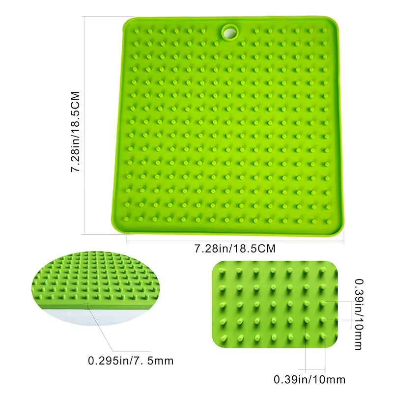Silicone Slow Feed Mat for Dogs and Cats - Lick Pad Anxiety Relief Feeding Solution