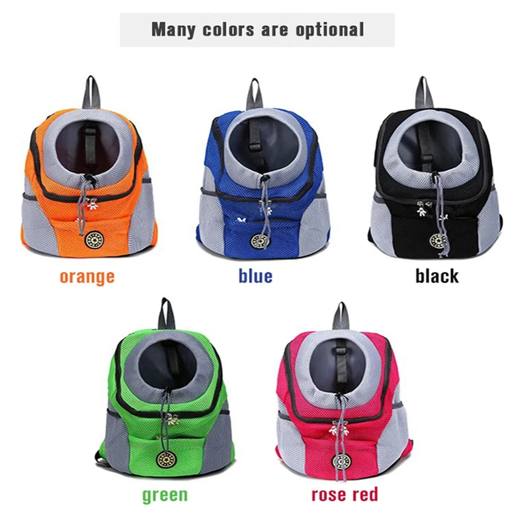 Pet Dog Transport Backpack - Breathable Carrier for Small Dogs and Puppies, Ideal for Travel
