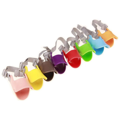 Adjustable Silicone Dog Muzzle for Bark Control and Bite Prevention - Suitable for Small to Large Breeds
