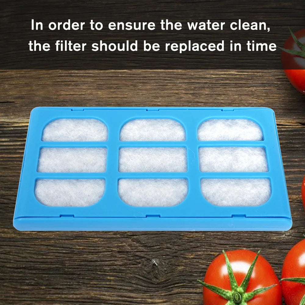 12-Pack Replacement Water Filter Cartridges for Pet Water Fountains Compatible with Cat and Dog Mate Models