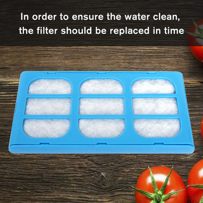 12-Pack Replacement Water Filter Cartridges for Pet Water Fountains Compatible with Cat and Dog Mate Models