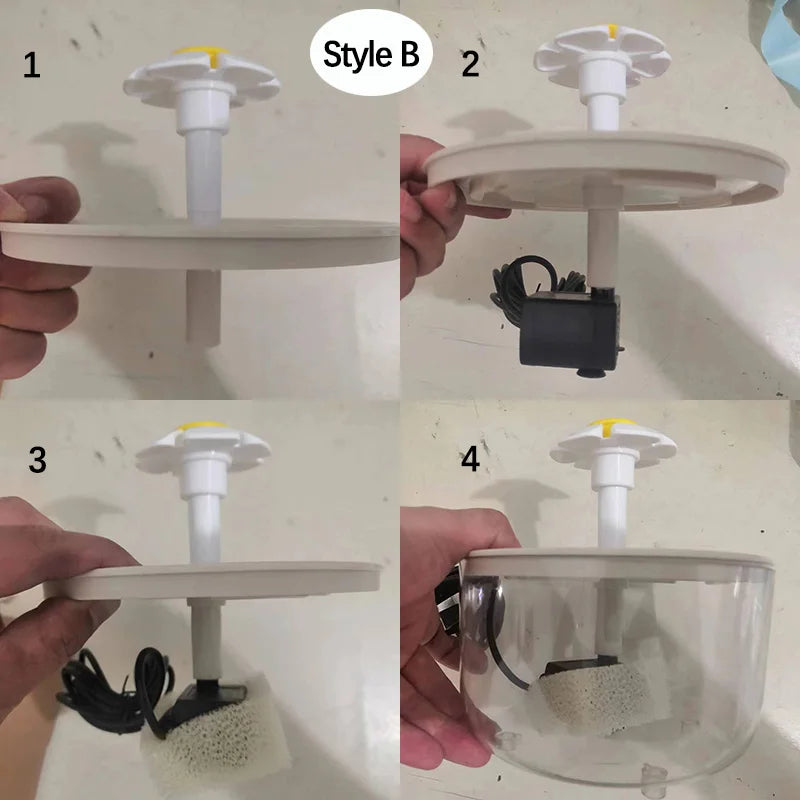 Automatic Pet Water Fountain with Filtration System - USB Electric Silent Drinking Dispenser for Cats