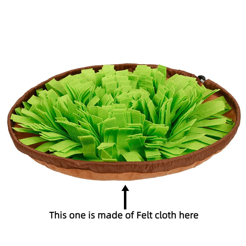 Dual-Purpose Pet Sniffing Bowl and Puzzle Mat for Dog Food Training