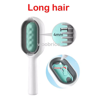 Professional Pet Grooming Brush for Cats and Dogs - Hair Remover and Massage Tool