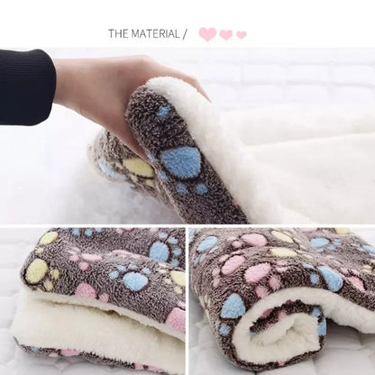 Thickened Fleece Dog and Cat Bed Mat - Soft, Washable Cushion Rug for Home Comfort