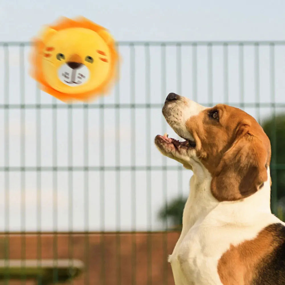 Interactive Plush Puppy Ball Toy with Singing Feature and Squeaker for Chewing and Play
