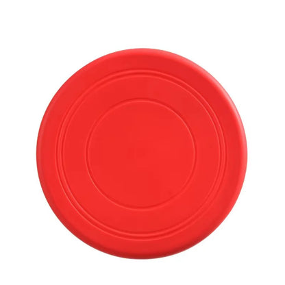 Durable Chewable Frisbee Toy for Dogs - Tear-Resistant Soft Rubber Flying Disc for Exercise and Training