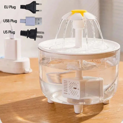 Automatic Pet Water Fountain with Filtration System - USB Electric Silent Drinking Dispenser for Cats