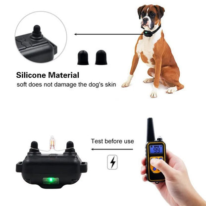 Rechargeable Electric Dog Training Collar with LCD Display for All Sizes