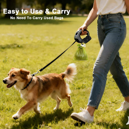 Dog Waste Bag Dispenser - Soft Fabric Zippered Holder for Pet Poop Bags, Leash Accessory Attachment, 2-Pack in Purple and Black