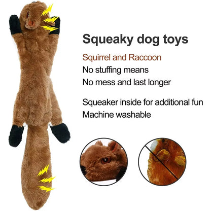 New 45Cm Simulated Animal Holster No Stuffing with Squeakers Dog Chew Toy Durable Plush Crinkle Pet Squeak Toys Pet Supplies