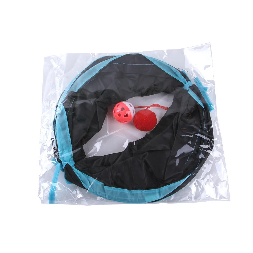 Foldable Cat Tunnel - Breathable Indoor Play Tunnel for Cats, Durable Design with Noise-Reducing Paper