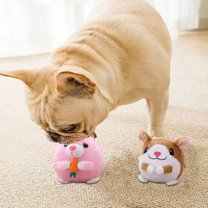 Interactive Plush Puppy Ball Toy with Singing Feature and Squeaker for Chewing and Play