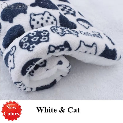 Thickened Fleece Dog and Cat Bed Mat - Soft, Washable Cushion Rug for Home Comfort