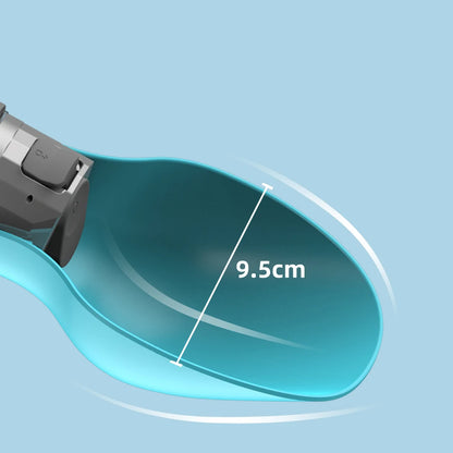 800ml Portable Water Bottle for Large Dogs - Foldable Drinking Bowl for Outdoor Travel, Hiking, and Walking