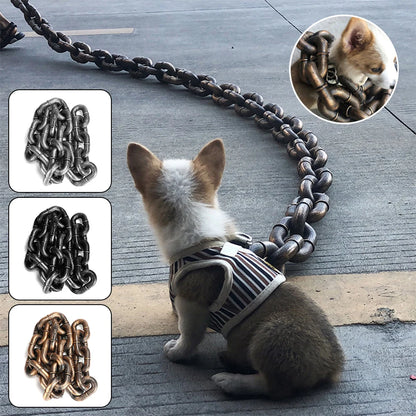 Portable Pet Plastic Dog Chain Lightweight Simulation Life-Like Multipurpose Dog Ropees for Large Medium Small Pet Accessories